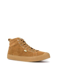 beige hohe Sneakers aus Wildleder von Cariuma