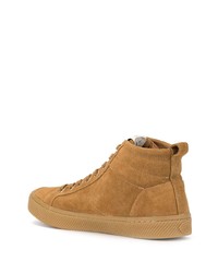 beige hohe Sneakers aus Wildleder von Cariuma