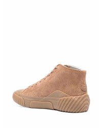 beige hohe Sneakers aus Wildleder von Kenzo