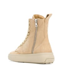 beige hohe Sneakers aus Wildleder von Represent