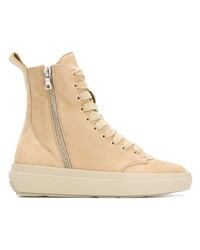 beige hohe Sneakers aus Wildleder von Represent