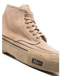 beige hohe Sneakers aus Wildleder von VISVIM