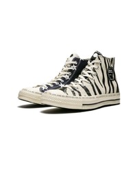 beige hohe Sneakers mit Leopardenmuster von Converse