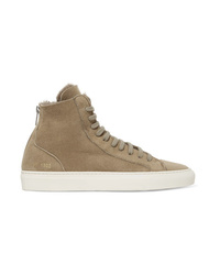 beige hohe Sneakers von Common Projects