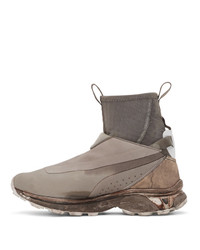 beige hohe Sneakers von 11 By Boris Bidjan Saberi