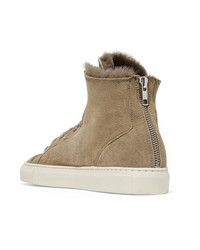 beige hohe Sneakers von Common Projects