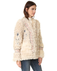 beige Jacke von Ulla Johnson