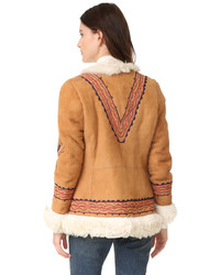 beige Jacke von Ulla Johnson