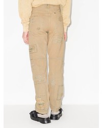 beige Jeans mit Destroyed-Effekten von Givenchy