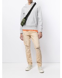 beige Jeans mit Destroyed-Effekten von Ksubi