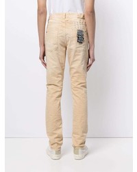 beige Jeans mit Destroyed-Effekten von Ksubi