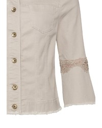 beige Jeansjacke von BIANCA