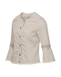 beige Jeansjacke von BIANCA