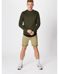 beige Jeansshorts von Solid