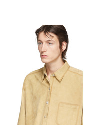 beige Kurzarmhemd von Acne Studios