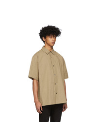 beige Kurzarmhemd von Acne Studios