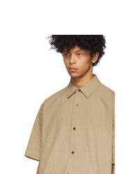 beige Kurzarmhemd von Acne Studios