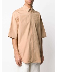 beige Kurzarmhemd von Jil Sander