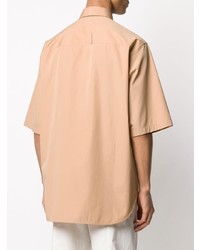 beige Kurzarmhemd von Jil Sander