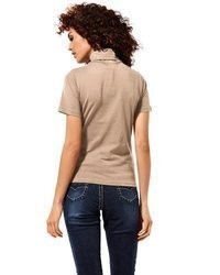 beige Kurzarmpullover von Heine