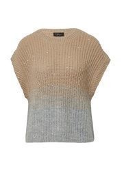 beige Kurzarmpullover von s.Oliver
