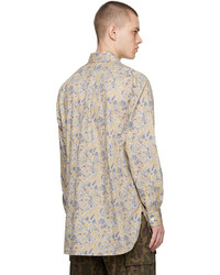 beige Langarmhemd mit Paisley-Muster von Engineered Garments