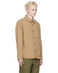 beige Langarmhemd von A.P.C.