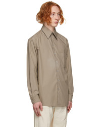 beige Langarmhemd von Lemaire