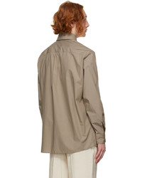 beige Langarmhemd von Lemaire