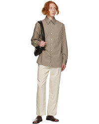 beige Langarmhemd von Lemaire