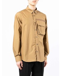 beige Langarmhemd von Sacai