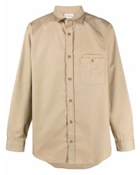 beige Langarmhemd von Drôle De Monsieur