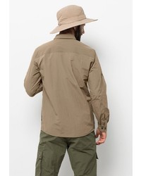 beige Langarmhemd von Jack Wolfskin