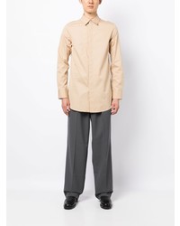 beige Langarmhemd von Jil Sander