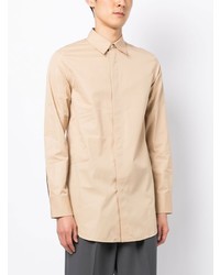 beige Langarmhemd von Jil Sander