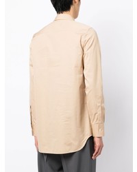 beige Langarmhemd von Jil Sander