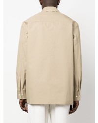 beige Langarmhemd von Jil Sander