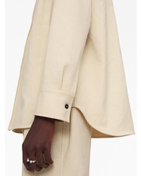 beige Langarmhemd von Jil Sander