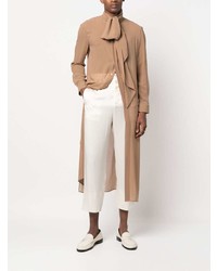 beige Langarmhemd von Saint Laurent