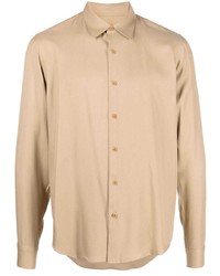 beige Langarmhemd von Sandro