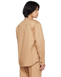 beige Langarmhemd von MAISON KITSUNÉ