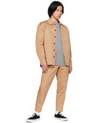 beige Langarmhemd von MAISON KITSUNÉ