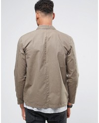 beige Langarmhemd von Asos