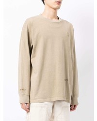 beige Langarmshirt von AAPE BY A BATHING APE