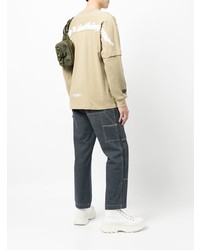 beige Langarmshirt von AAPE BY A BATHING APE