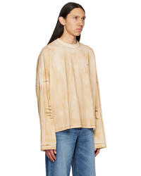 beige Langarmshirt von We11done