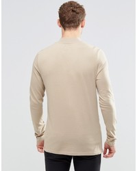 beige Langarmshirt von Asos