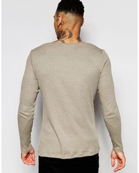 beige Langarmshirt von Asos