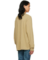 beige Langarmshirt von John Elliott