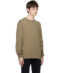 beige Langarmshirt von John Elliott